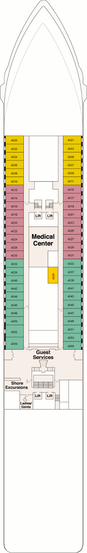 Pacific Princess - Deck Four