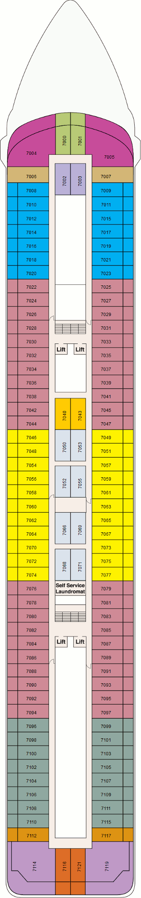 Pacific Princess - Deck Seven